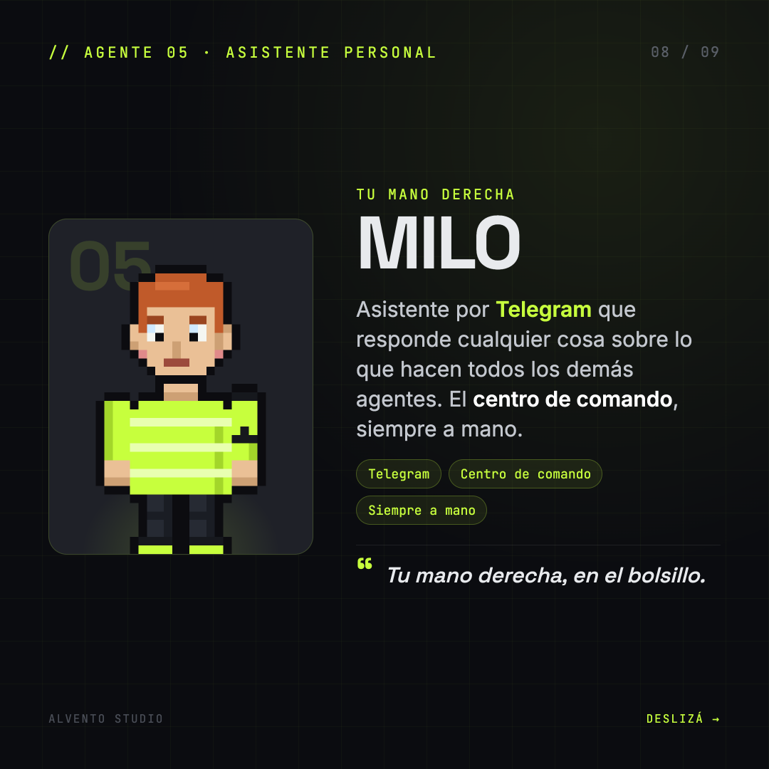 Milo — asistente personal